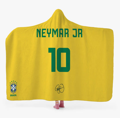 Neymar Jr BRAZIL Hooded Blanket