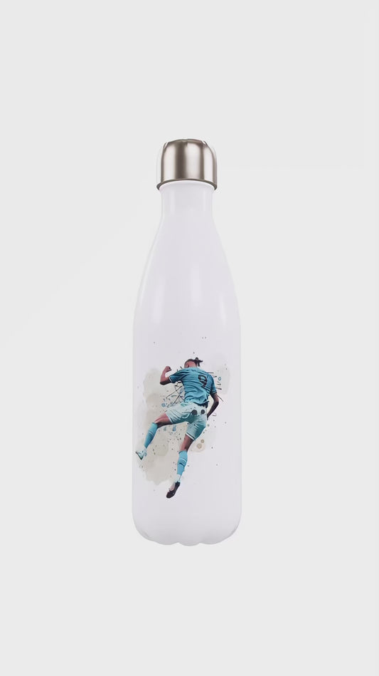 Erling Haaland Bicycle Kick Water Bottle